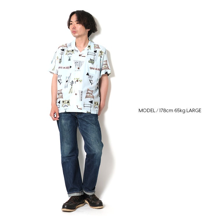 UNIVERD72 / ユニバード72 41338 DRY ALOHA SHIRT (MID-CENTURY