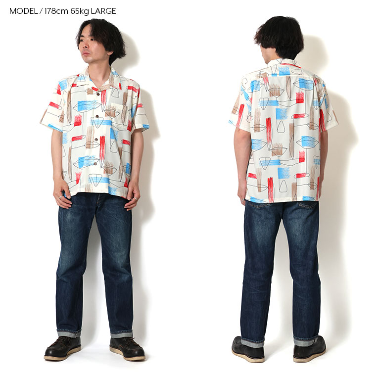 UNIVERD72 / ユニバード72 41340 DRY ALOHA SHIRT (ATOMIC) / アロハ