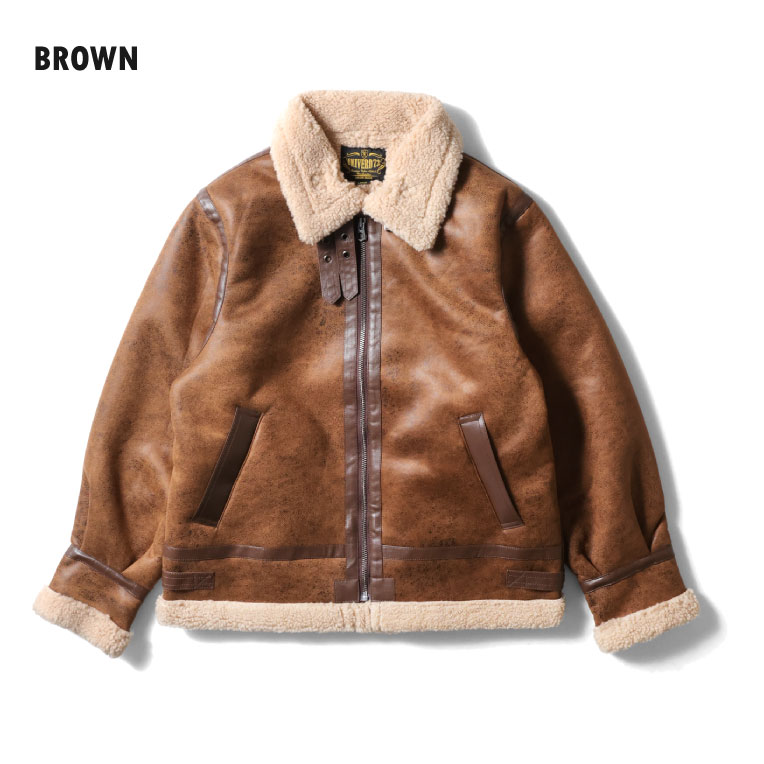 UNIVERD72 / ユニバード72 51557 FAKE MOUTON JACKET type B-3