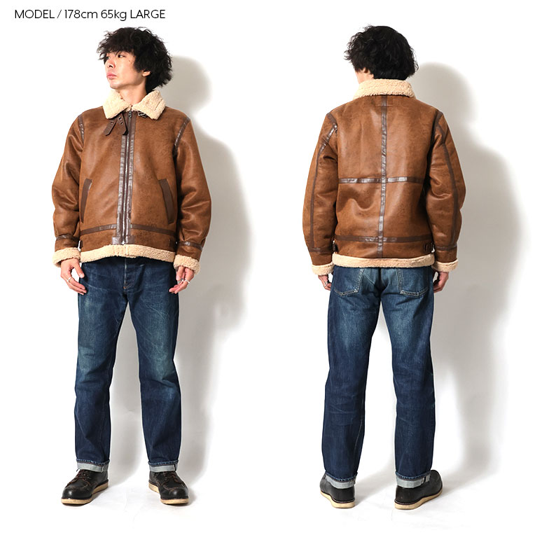 UNIVERD72 / ユニバード72 51557 FAKE MOUTON JACKET type B-3