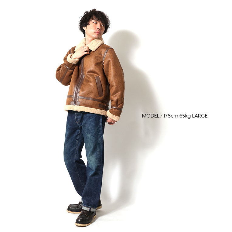 UNIVERD72 / ユニバード72 51557 FAKE MOUTON JACKET type B-3