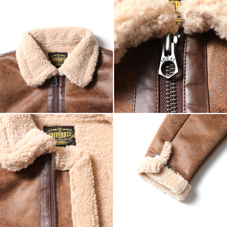 UNIVERD72 / ユニバード72 51558 FAKE MOUTON JACKET type CWU/45P