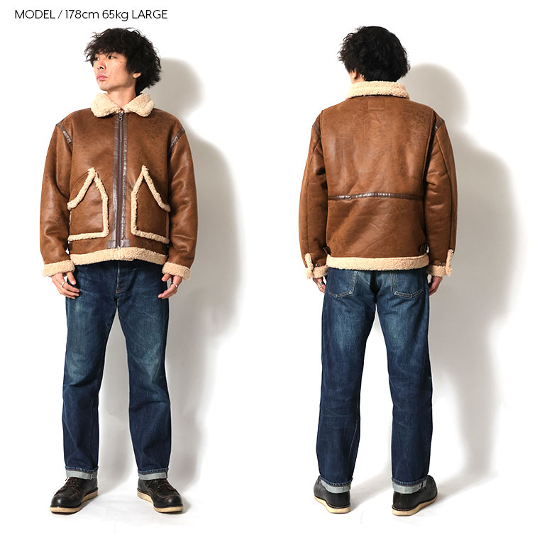 UNIVERD72 / ユニバード72 51558 FAKE MOUTON JACKET type CWU/45P