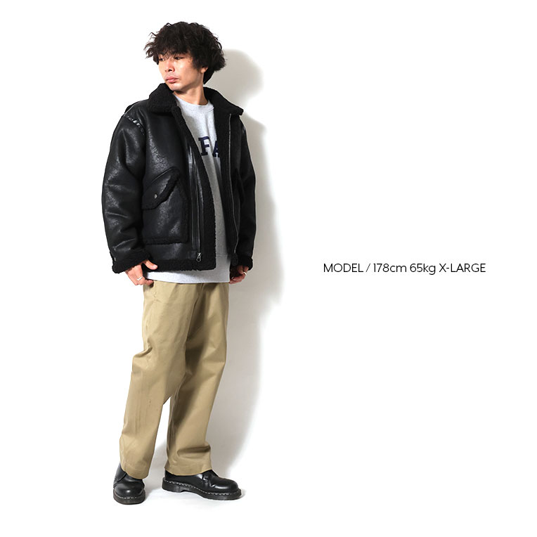 UNIVERD72 / ユニバード72 51558 FAKE MOUTON JACKET type CWU/45P