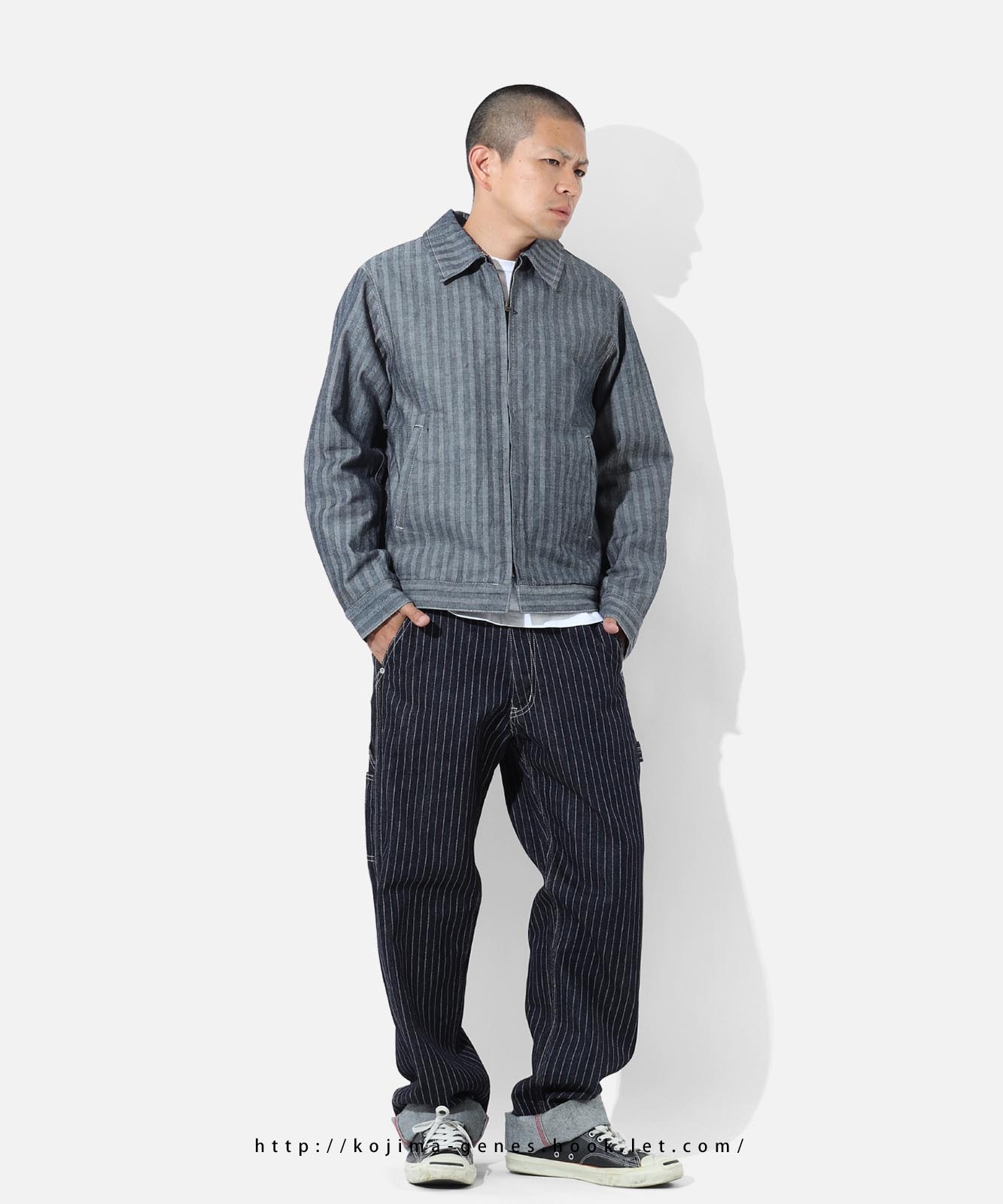 無銀泥　画材 WEB限定】裾ドロストパラシュートパンツ