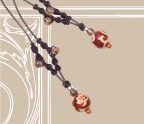 ŷ����٤���硼���� Leather arrangement choker