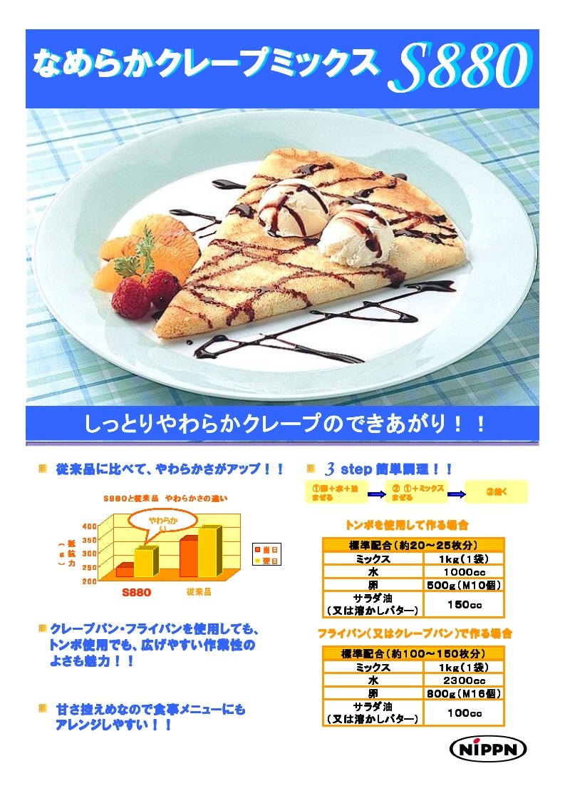 共立食品 クレープミックス粉 200g×6袋入× 2ケース