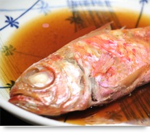 煮魚に赤生姜