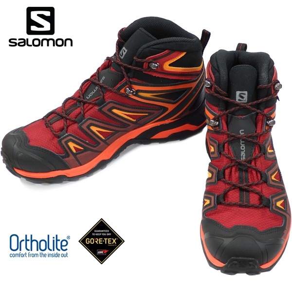 salomon x ultra 3 mid gtx red