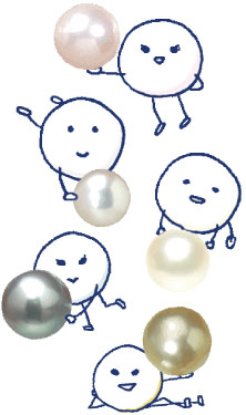 真珠の色の違い