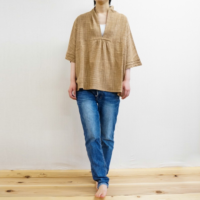 ファッション,トップス│手つむぎオーガニックコットン│益久染織研究所ネットストア