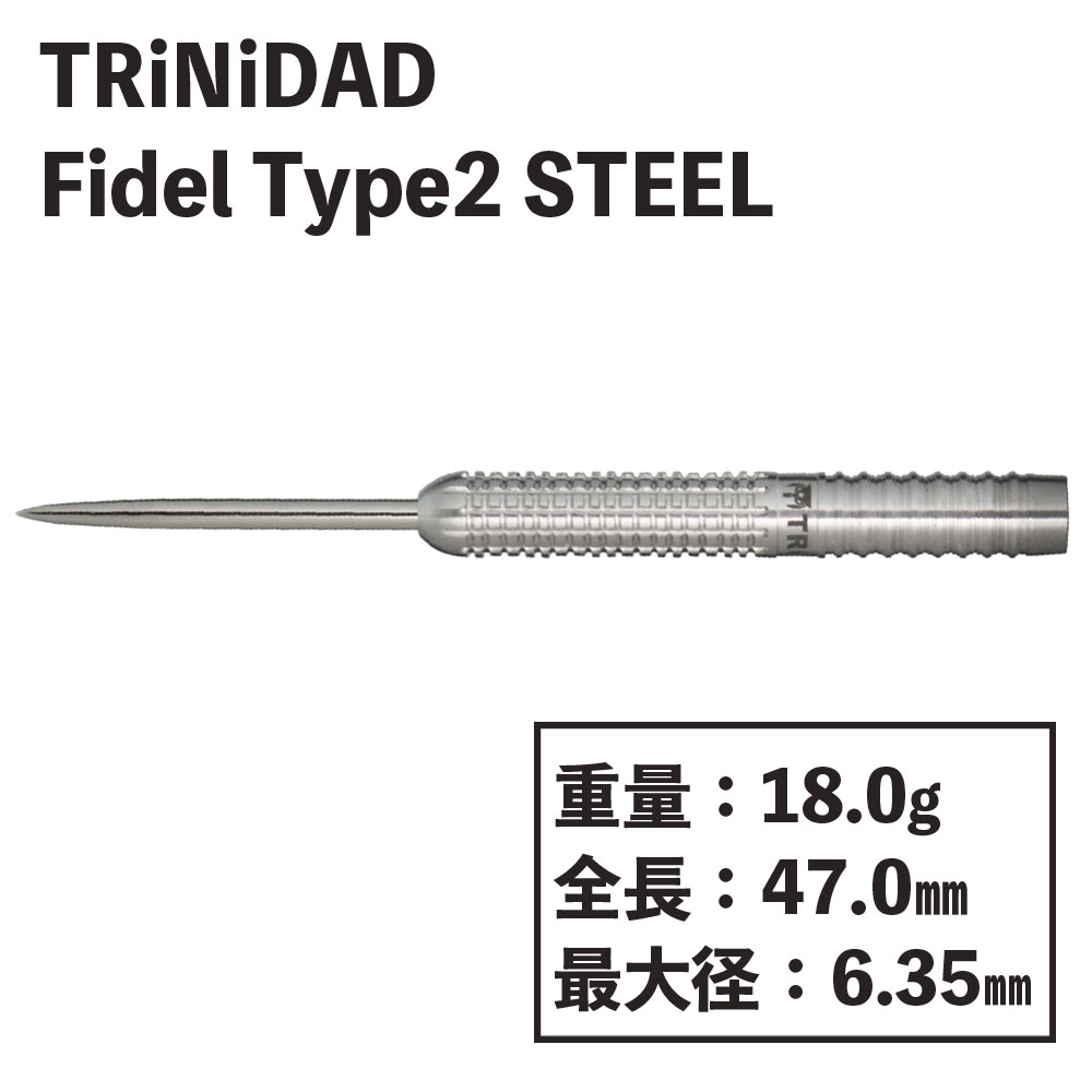 ȥ˥  եǥ 2 ƥ TRiNiDAD soft darts Fidel Type2 STEEL