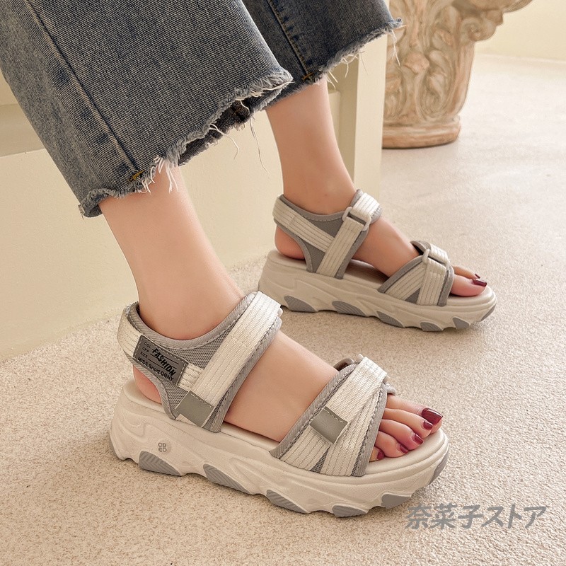 【美品】ブソラ⭐︎スポーツサンダル⭐︎36 楽天市場】キラキラ サンダル レディース 厚底 疲れない