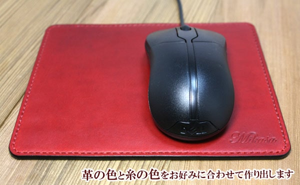 栃木レザーマウスパッドリバーシブル小型