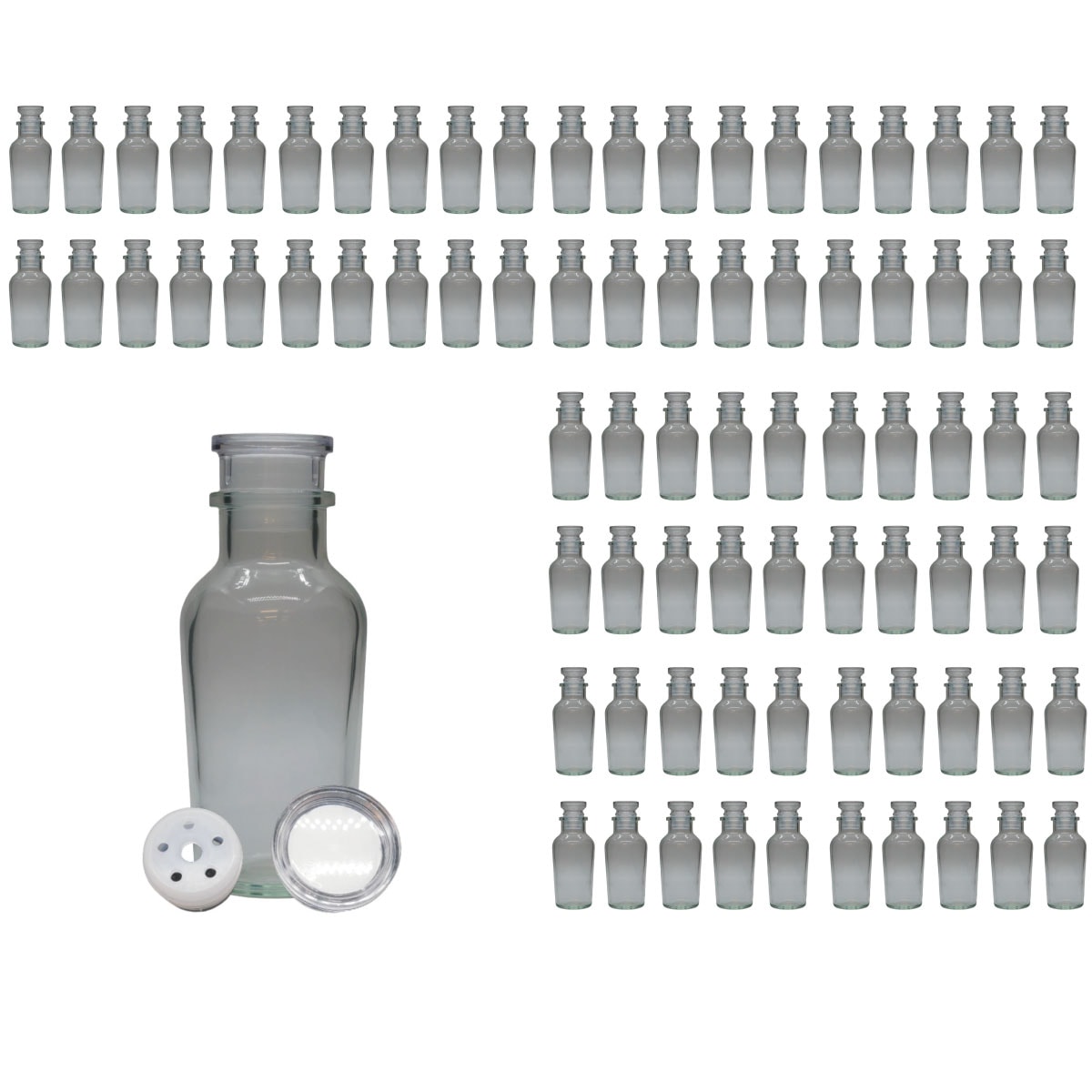 スパイスボトル ガラス瓶 ワグナー 120ml 80本 カートン 業務用 日本製