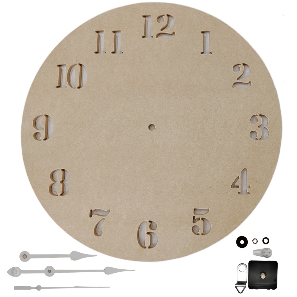 時計盤 大型  ムーブメント 針付き  手作り 着色可能