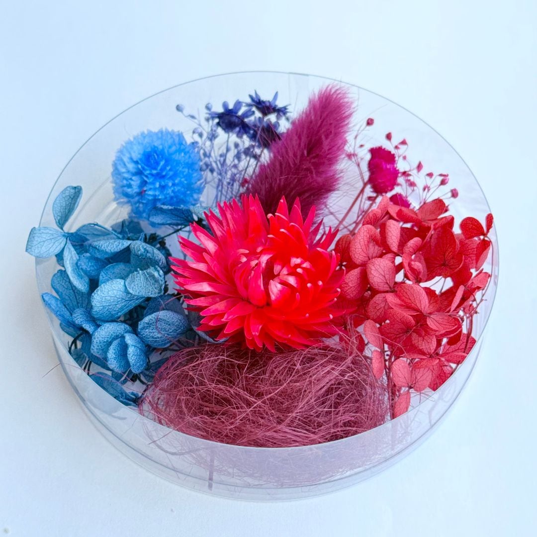 ハンドメイド　花材　ドライフラワー　ガーデンマム　mixカラー　15輪+α ドライフラワー 花材 セット 詰め合わせ （カラフルMIX） ドライ