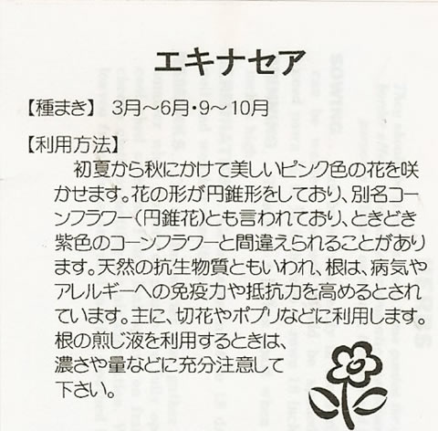 ハーブ種　エキナセア(0.5ml)