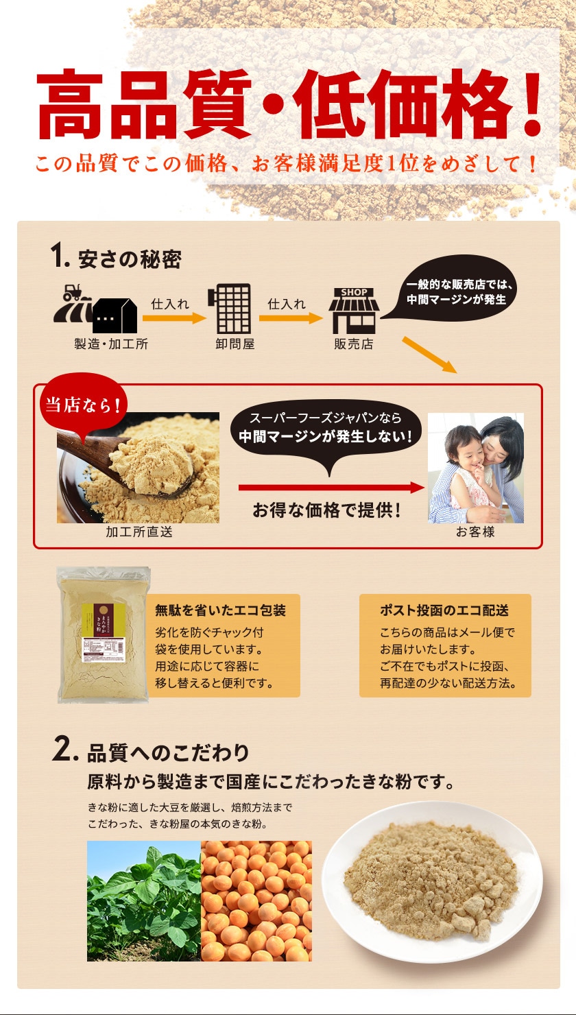 北海道産丸大豆使用 きな粉販売｜なみさとねっと 【株式会社波里公式通販】NAMISATO