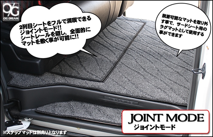 30系前期/後期 アルファード/ヴェルファイア 専用セカンドラグマット 2WAYタイプ 分割タイプ 2WAY-RUG1514 専用設計スタンダード  フロアマット（国産車）,TOYOTA,アルファード,ラグマット オージードリーム