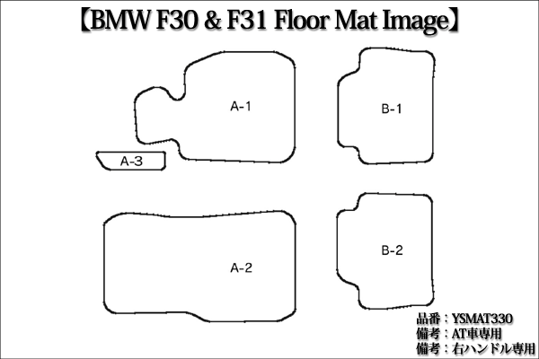 イメージ図　3シリーズ  F30セダン/F31ツーリングワゴン用 YSMAT330