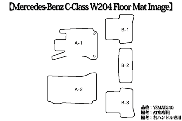 イメージ図　C-Class W204セダン用 YSMAT540