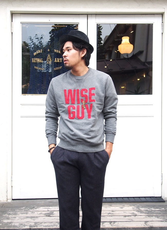 Vintage55〔ｳﾞｨﾝﾃｰｼﾞ55〕 “GNY WISE GUY” Round Neck Sweat Shirts