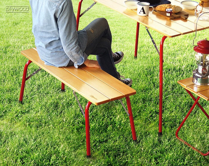 カステルメルリーノ フォールディングウッドベンチ 100×30 castelmerlino Folding Wood Bench-plywood