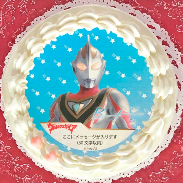 メッセージ入り プリケーキ（ウルトラマンガイア）[ウルトラマンシリーズ] 5号 15cm 1