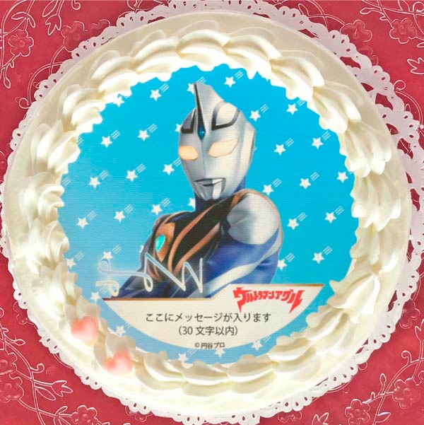 メッセージ入り プリケーキ（ウルトラマンアグル）[ウルトラマンシリーズ] 5号 15cm 1