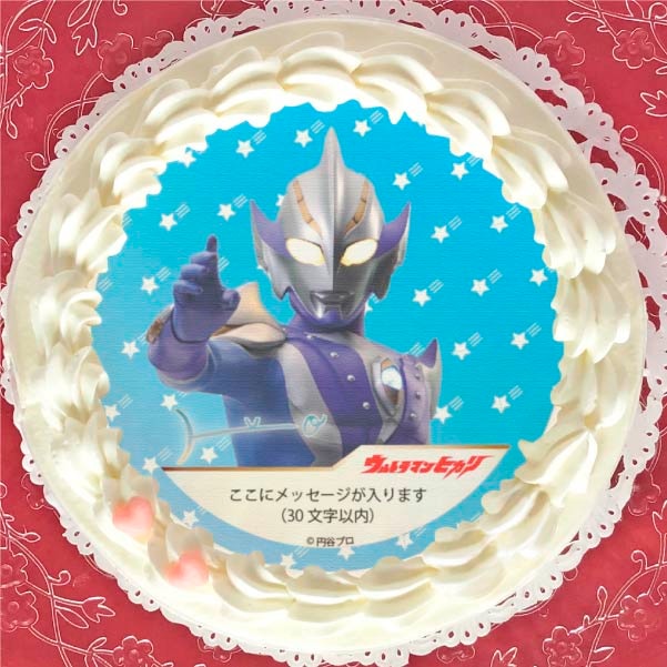 メッセージ入り プリケーキ（ウルトラマンヒカリ）[ウルトラマンシリーズ] 5号 15cm 1