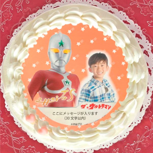 写真メッセージ入り プリケーキ（ウルトラマンジョーニアス）[ウルトラマンシリーズ] 5号 15cm 1