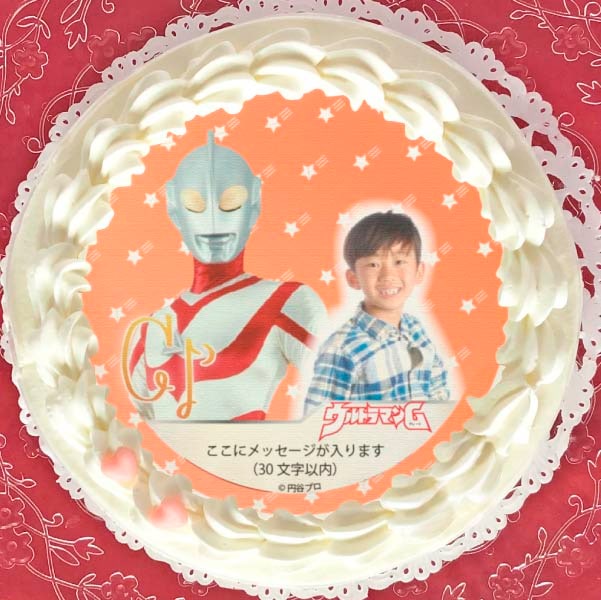 写真メッセージ入り プリケーキ（ウルトラマングレート）[ウルトラマンシリーズ] 5号 15cm 1