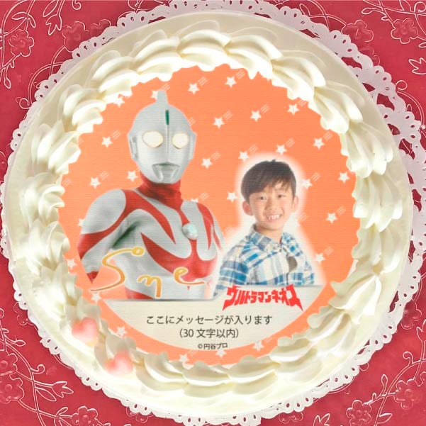 写真メッセージ入り プリケーキ（ウルトラマンネオス）[ウルトラマンシリーズ] 5号 15cm 1