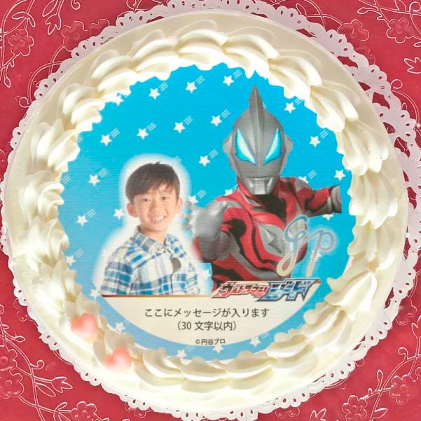 写真メッセージ入り プリケーキ（ウルトラマンジード）[ウルトラマンシリーズ] 5号 15cm 1