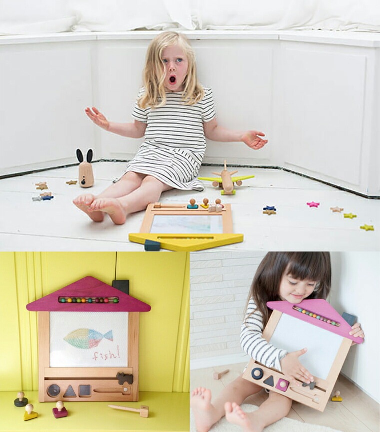 gg* お絵かきハウス お絵かきボード Oekaki House ジジ 知育玩具 木製