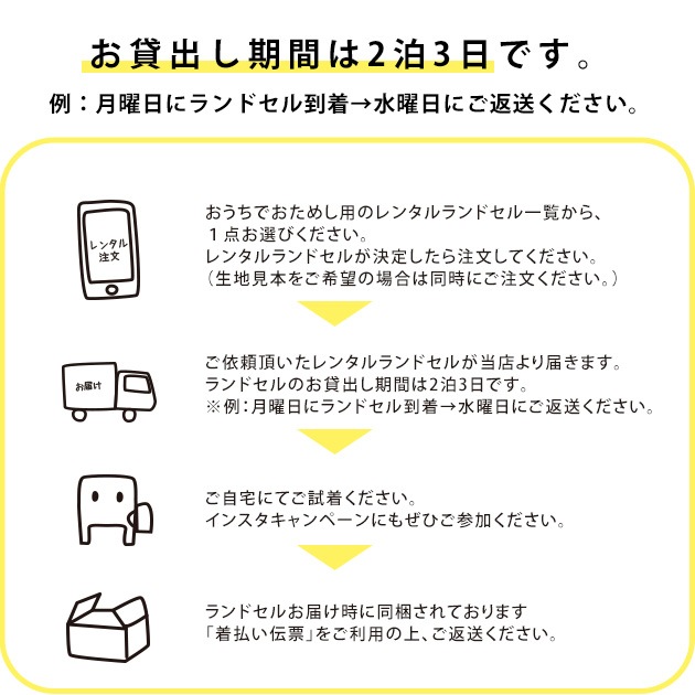 ランドセルレンタル試着サービス きなこ こどもと暮らし 21年版ランドセル