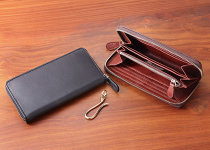 SAAD쥶ʡ OILED LEATHER LONG WALLET SET A