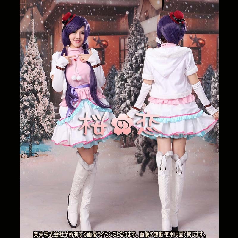 一部即納 ラブライブ コスプレ スノハレ 東条希 Lovelive Snow Halation M S スノーハレーション スノハレ 各キャラクター変更可 コスプレ衣装 桜の恋