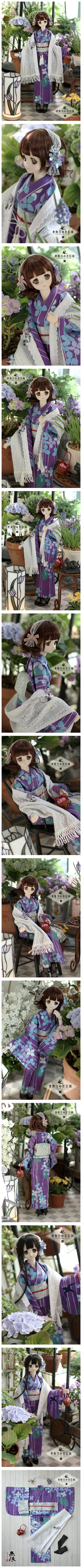 AF10013【無限愛】DD（L/M）用浴衣－水無月の花信風（限定