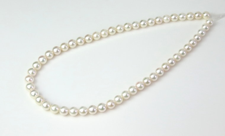アコヤ真珠花珠ネックレス【大きさ7.5-8.0㎜・長さ43cm】選べる
