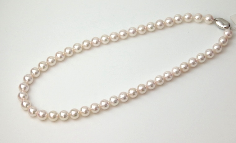 アコヤ真珠ネックレス【大きさ8.5-9.0㎜・43㎝】＜301221SG-1＞-真珠ネックレスセレクト通販