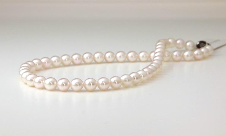 アコヤ真珠ネックレス【大きさ8.0-8.5㎜・43㎝】＜301221SG-2＞-真珠ネックレスセレクト通販