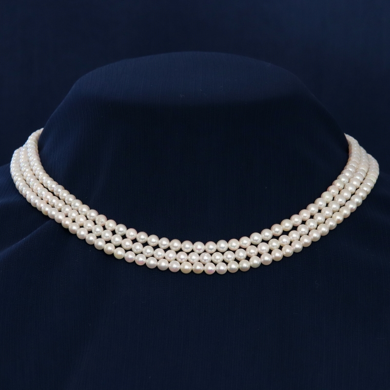 ★2158 パール 本真珠 ネックレス 34.5g 長さ 約40cm