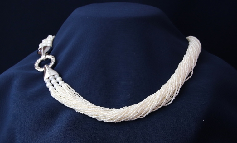 アコヤ真珠砂ケシネックレス【30連・長さ54㎝】＜301101UW-3＞-真珠ネックレスセレクト通販