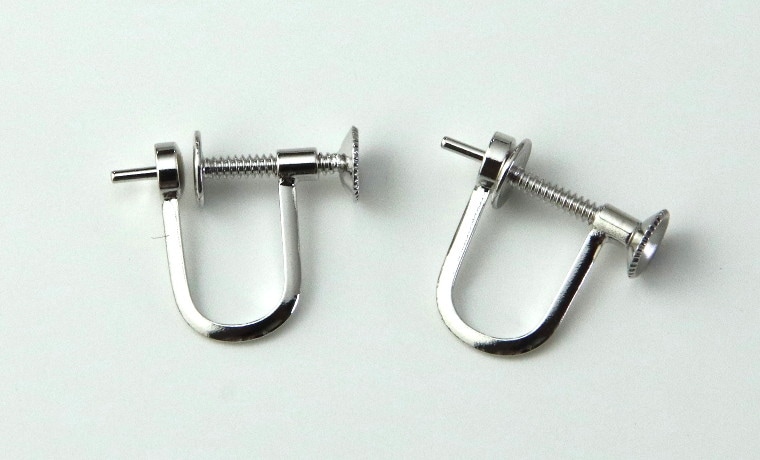 SVイヤリング金具【スクリュー式】＜AB01＞-真珠ネックレスセレクト通販