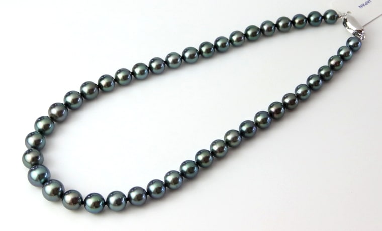 黒蝶真珠ネックレス【大きさ8.0-11.0㎜・長さ44㎝】＜50-7-1＞ | 黒蝶真珠ネックレス,太連（11㎜アップ） | 真珠ネックレス