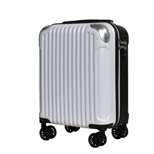 軽量スーツケース 機内持ち込みSSサイズ 　ホワイト - 1
