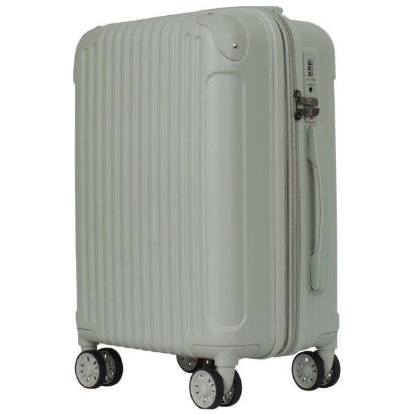 Novel 鏡面＆エンボスファスナーキャリー Sサイズ 拡張 8輪 双輪 機内