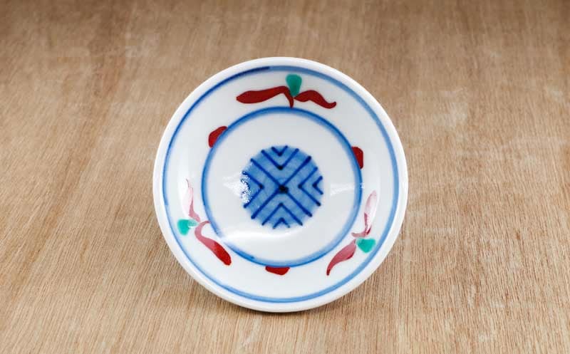 砥部焼 梅山窯 3寸丸小皿（市松）【和食器通販e-tobeyaki.com】 砥部焼　遊窯　小皿６枚